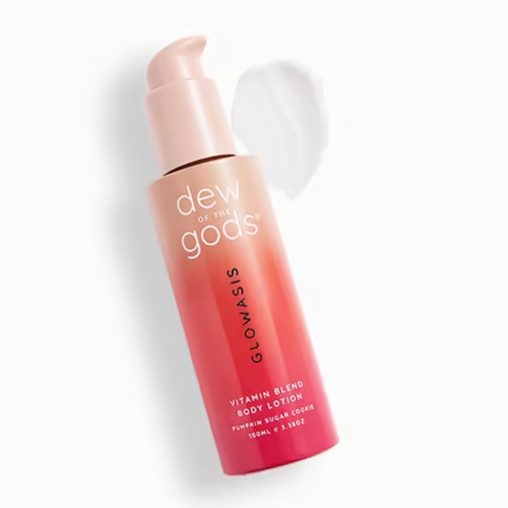 💚2/$30 DEW OF THE GODS Glowasis Vitamin Blend Body Lotion Pumpkin Sugar Cookie